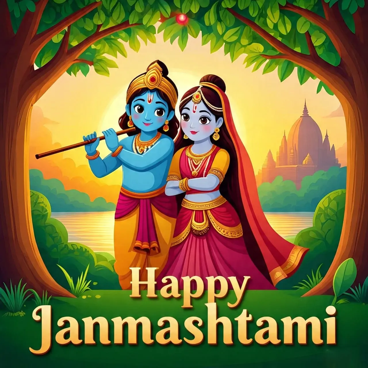 Krishna Janmashtami 2025 wishes in Hindi images WhatsApp status download
