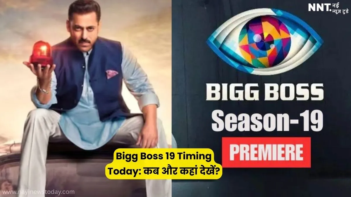 bigg boss 19 timing today jiohotstar 9 pm colors tv 10 30 pm