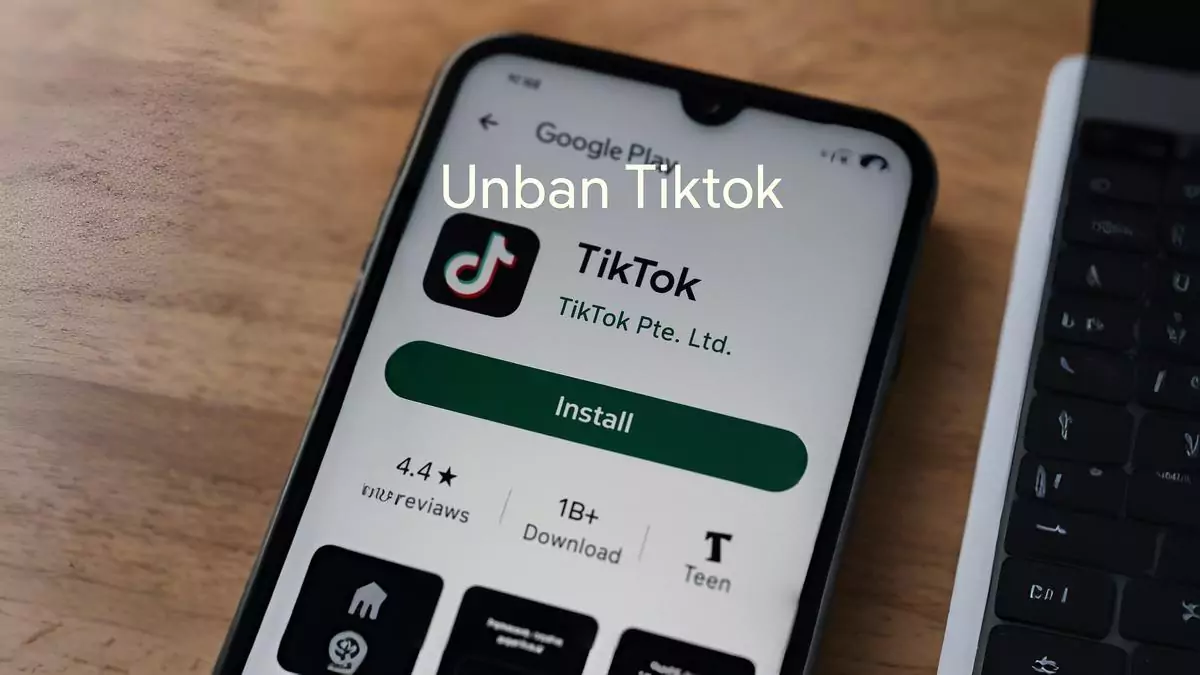 TikTok India update today – phone with TikTok screen on a desk, app unavailable in stores
