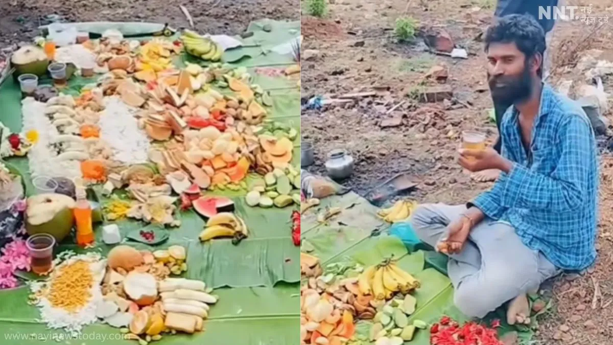 दोस्त की जलती चिता के पास बैठा दोस्त
