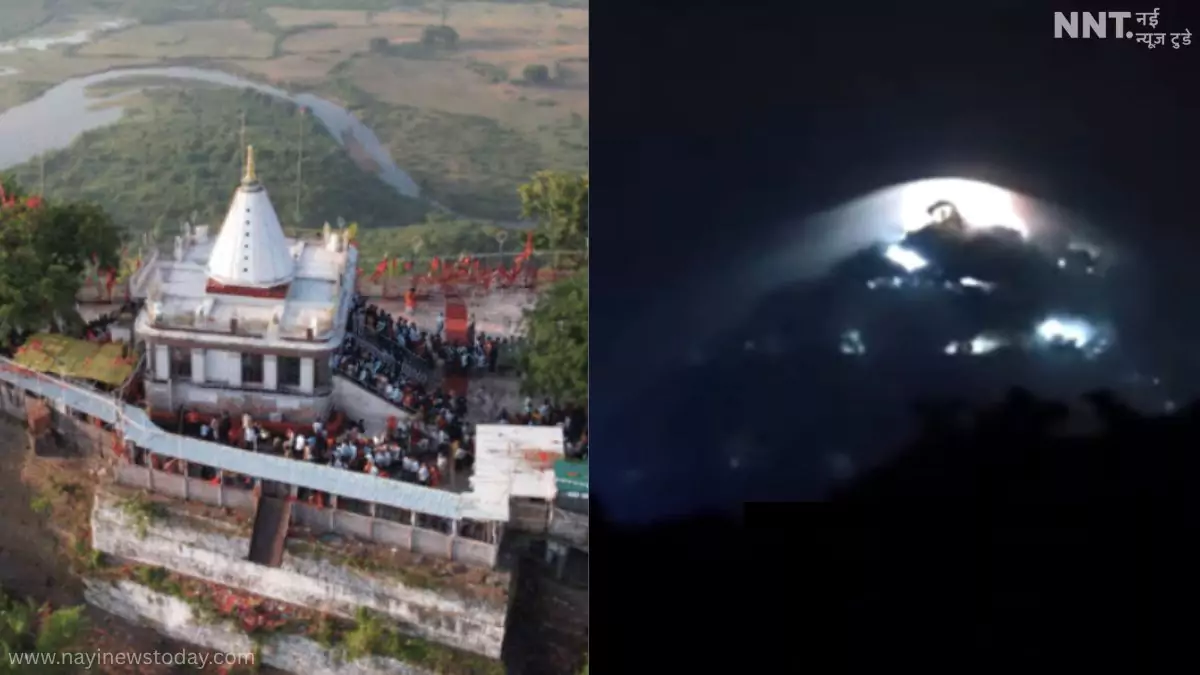 मैहर मां शारदा धाम में चंद्रग्रहण की रात अलौकिक उजाला