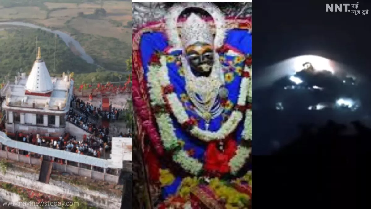 मैहर मां शारदा धाम में चंद्रग्रहण की रात अलौकिक उजाला