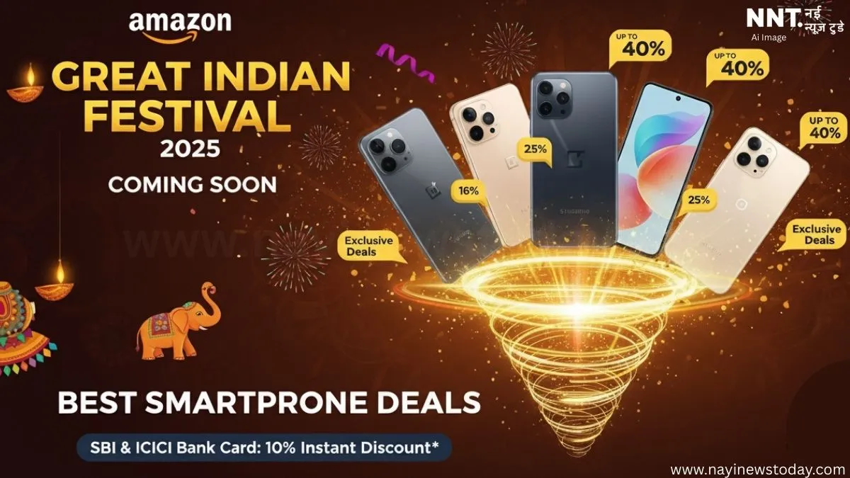Amazon Great Indian Festival 2025 smartphone deals with iPhone, Samsung, OnePlus