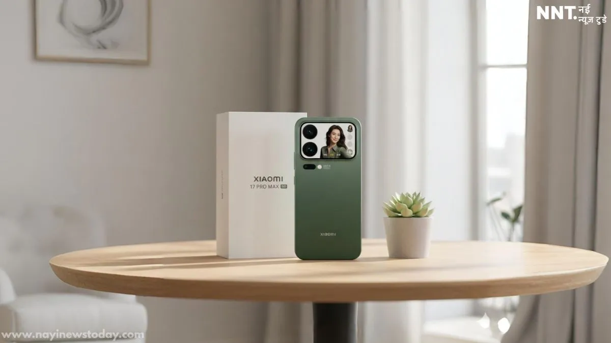 Xiaomi 17 Pro Max front with 2K LTPO AMOLED display