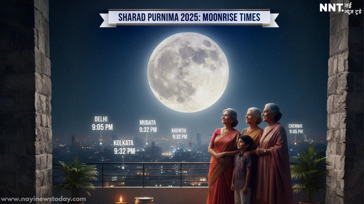 Sharad Purnima 2025 Moonrise Timings City-wise