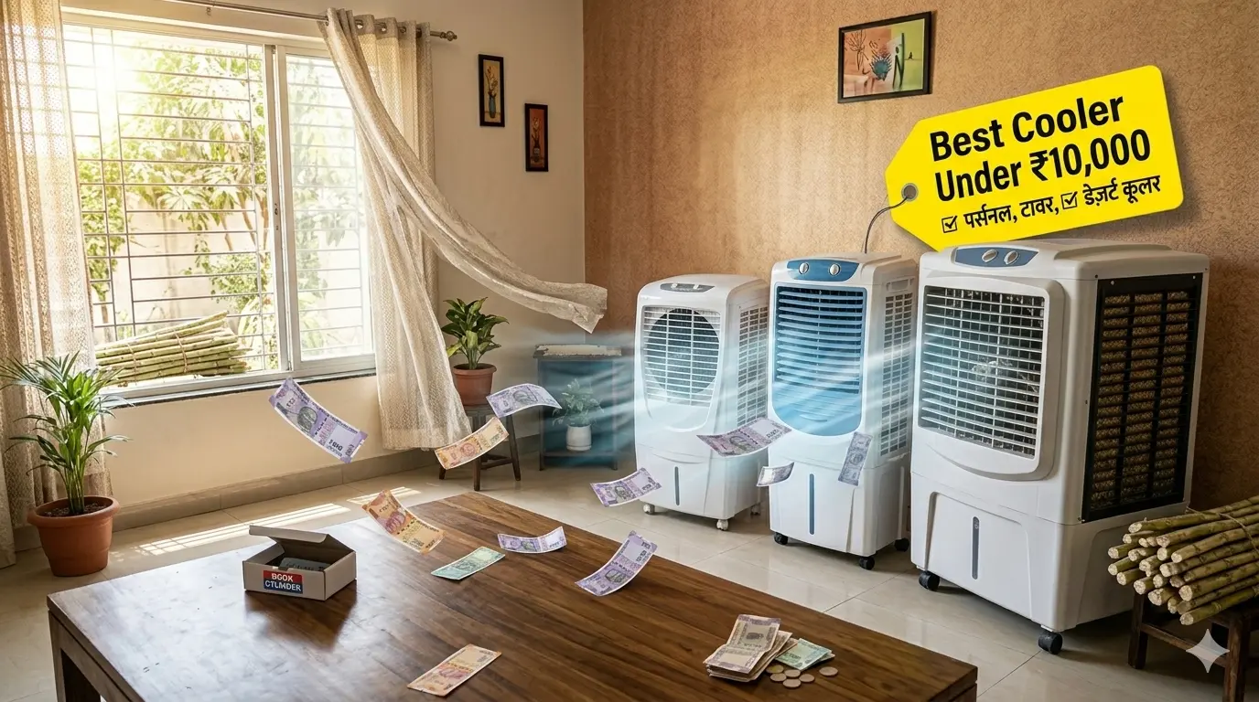 Best Desert Cooler Under ₹10,000 in 2026। Voltas Victor 90L और Crompton Ozon 88L की पूरी Comparison। Air Throw, Noise, Motor और Cooling की Detail। बिना Paid Promotion सच्ची Review।