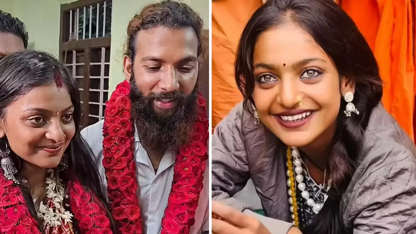 Mahakumbh Viral Girl Monalisa Bhosle ने Kerala में की शादी, Farman Khan संग लिए फेरे