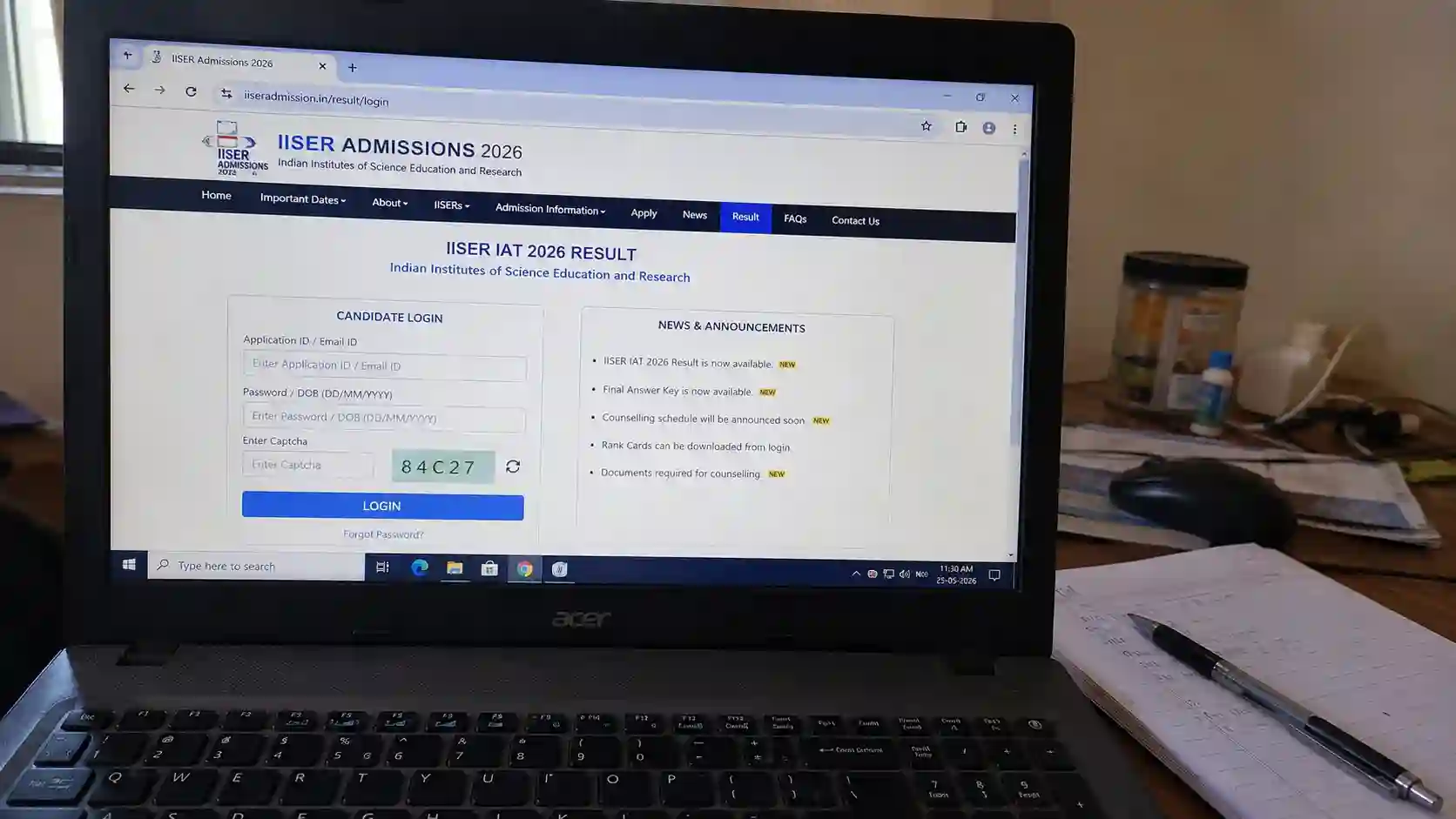 iiser-iat-result-2026-final-answer-key-rank-card-counselling