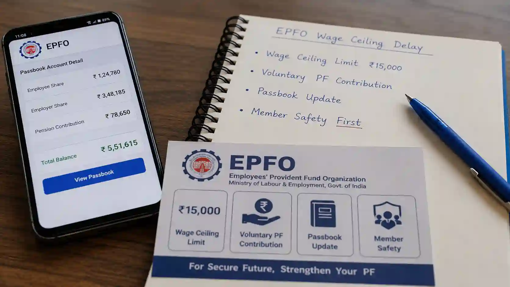 epfo-wage-ceiling-delay-voluntary-pf-contribution-passbook-update